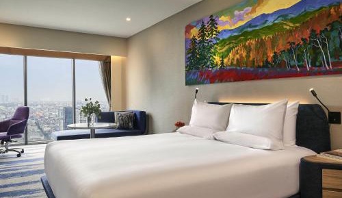 Executive Apartment with Two Single Beds, Sofa and City View - Lounge Access